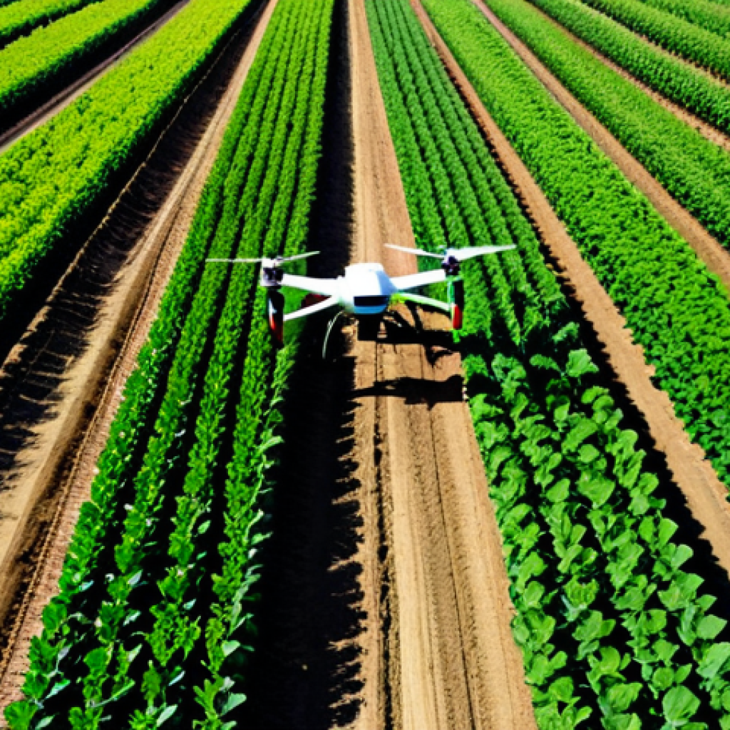 Modern Organic Farm**

"A lush, green organic farm in the Middle East, showcasing healthy crops growing in neat rows. In the background, modern farming equipment like drones are being used for monitoring. A farmer in modest clothing is inspecting the crops. The scene is vibrant and sunny. safe for work, appropriate content, fully clothed, professional, perfect anatomy, natural proportions, high quality, family-friendly."

**