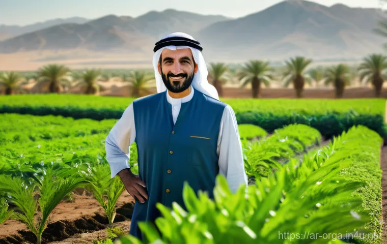 유기농업관리사 자격시험 최신 동향 - Prompt 1: The Visionary Organic Farm Manager in the Arabian Landscape**